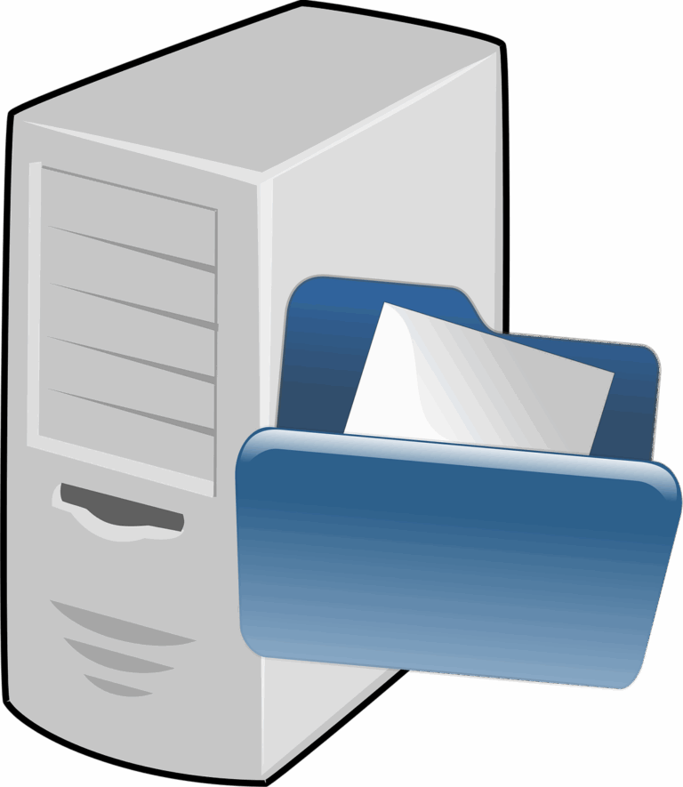 Free computer file network vector